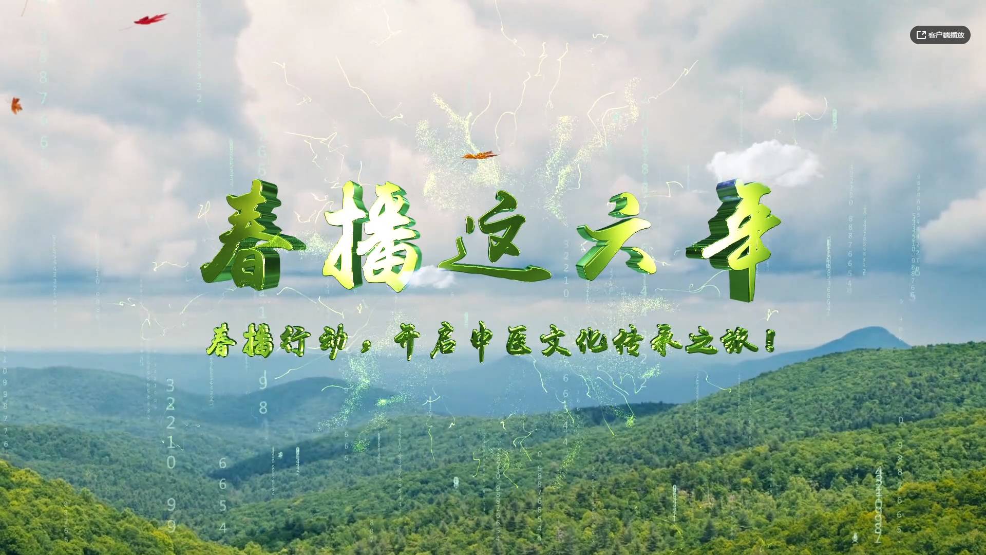 春播行动，开启中医文化传承之旅